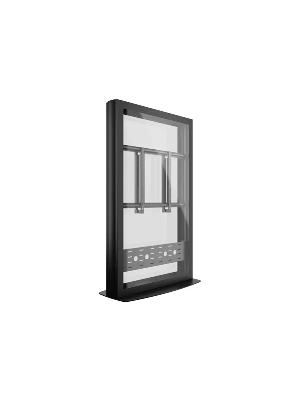 Multibrackets M Pro Series stand - back-to-back - for 2 flat panels - enclosure totem - black - Max 50 kg - recommended for 75"
