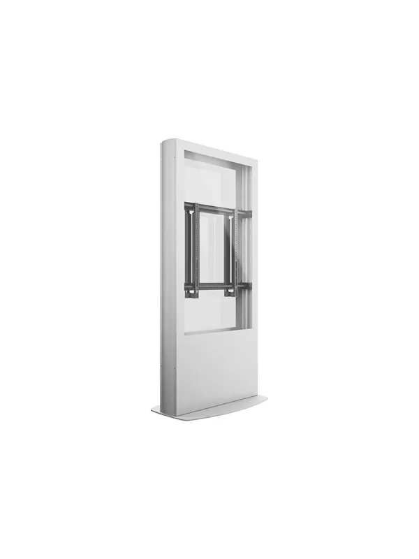 Multibrackets M Pro Series stand - back-to-back - for 2 flat panels - enclosure totem - white - Max 35 kg - recommended for 55"