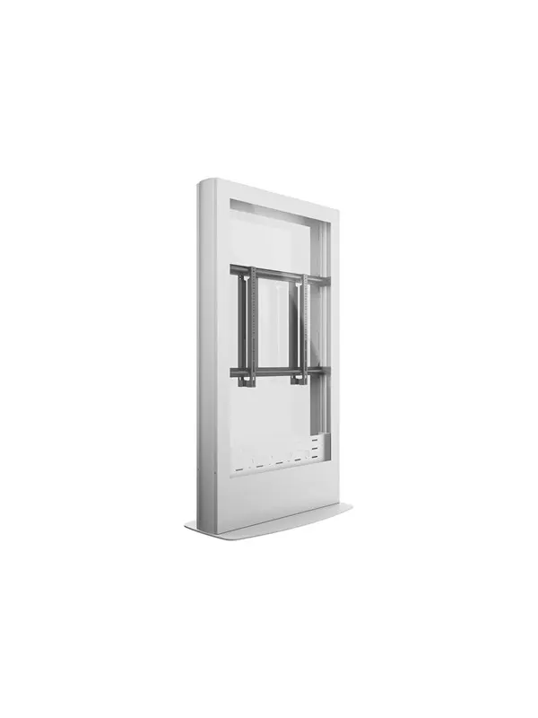Multibrackets M Pro Series stand - back-to-back - for 2 flat panels - enclosure totem - white - Max 50 kg - recommended for 65"