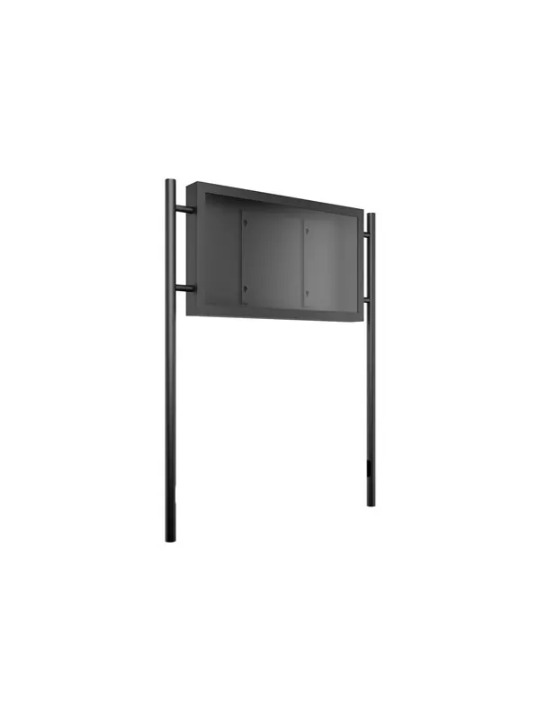 Multibrackets M Pro Series enclosure - Anti-Theft - for flat panel - outdoor totem landscape - black - Max 50 kg - recommended for 65"