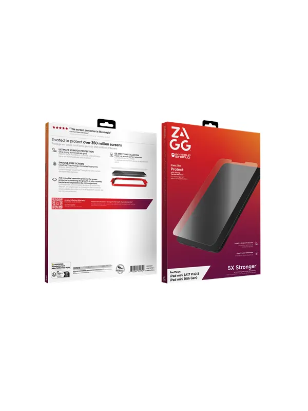 ZAGG InvisibleShield Glass Elite Apple iPad mini (A17 Pro/Gen6) Screen