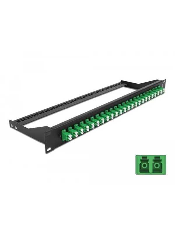 DeLOCK 19â³ Fibre Patch Panel 24 port LC Duplex green