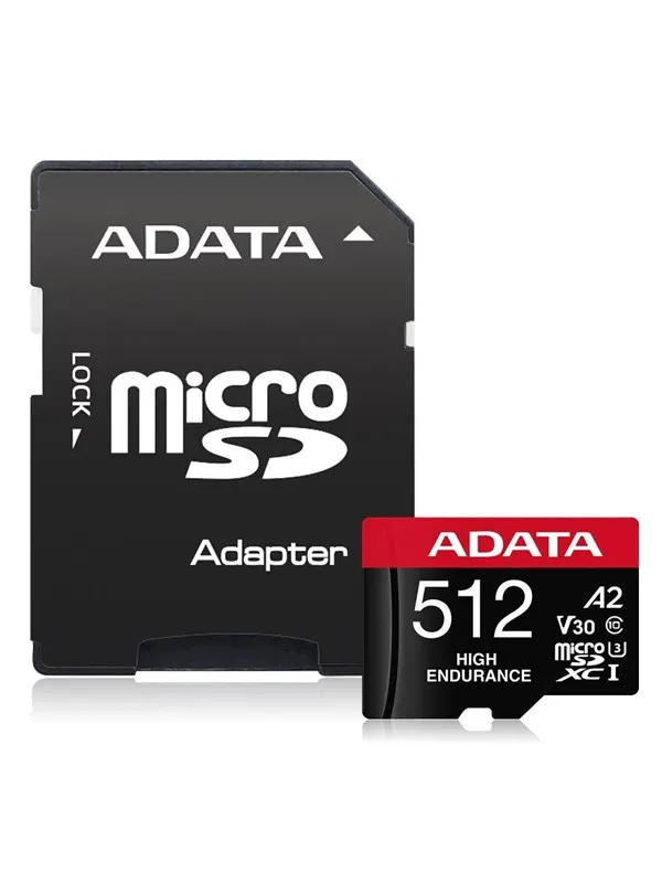A-Data High Endurance MicroSD/SD - 100MB/s - 512GB