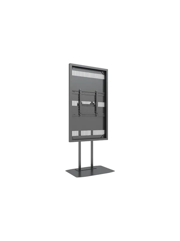 Multibrackets M Pro Series enclosure - Slim - for LCD display - dual pole - black - Max 50 kg - recommended for 65"