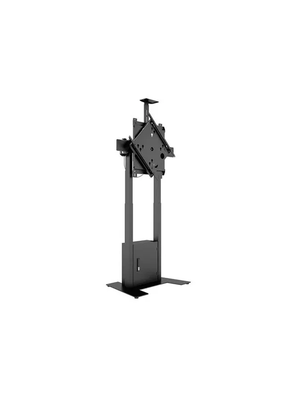 Multibrackets M stand - Flip - for flat panel /video conference camera - motorised with cabinet - black - Max 50 kg - recommended for 43"-86"