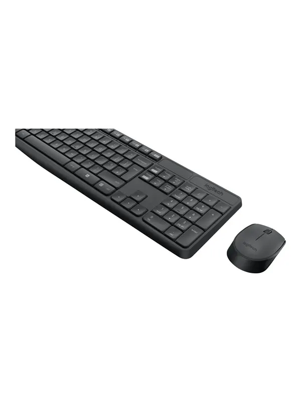 Logitech MK235 - keyboard and mouse set - Italian Input Device - Tastatur & Mus set - Italiensk - Svart
