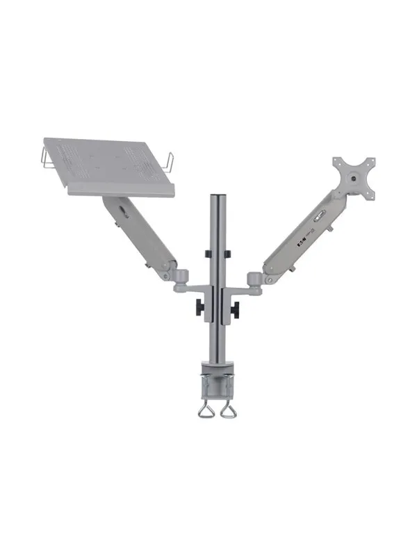 Eaton Series Full-Motion Desktop Clamp for Laptop and 17" to 32" Monitor Aluminum TAA