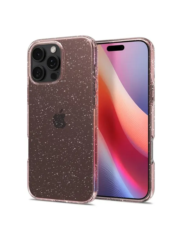 Spigen Liquid Crystal Glitter - Rose Quartz - iPhone 16 Pro