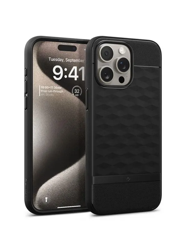 Spigen Caseology Parallax MagSafe - matte black - iPhone 15 Pro Max