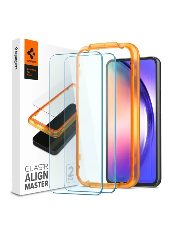 Spigen Glass tR AlignMaster Clear 2 Pack - Samsung Galaxy A54 5G