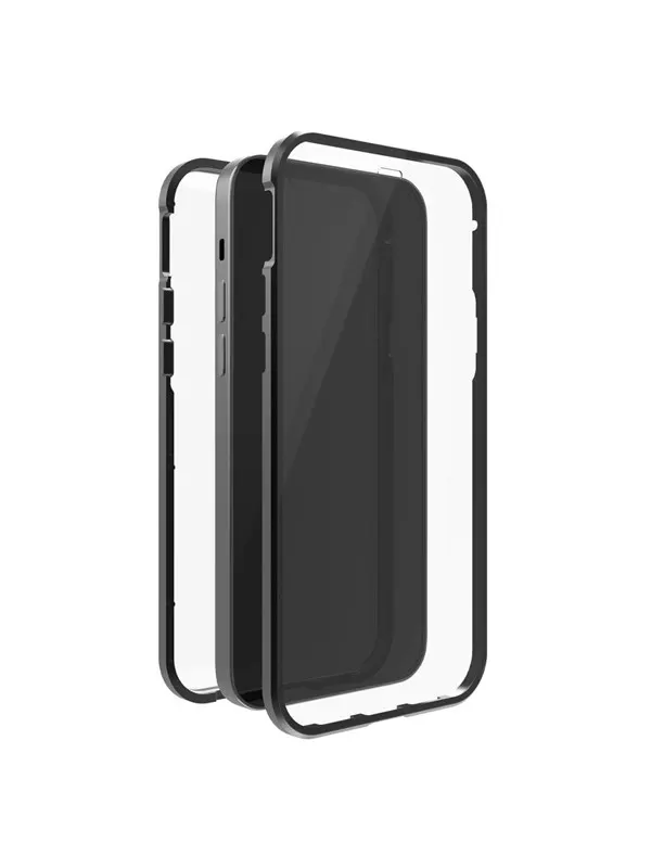 BLACK ROCK 360° Phone Case Glass iPhone 14 Pro Transp/Black