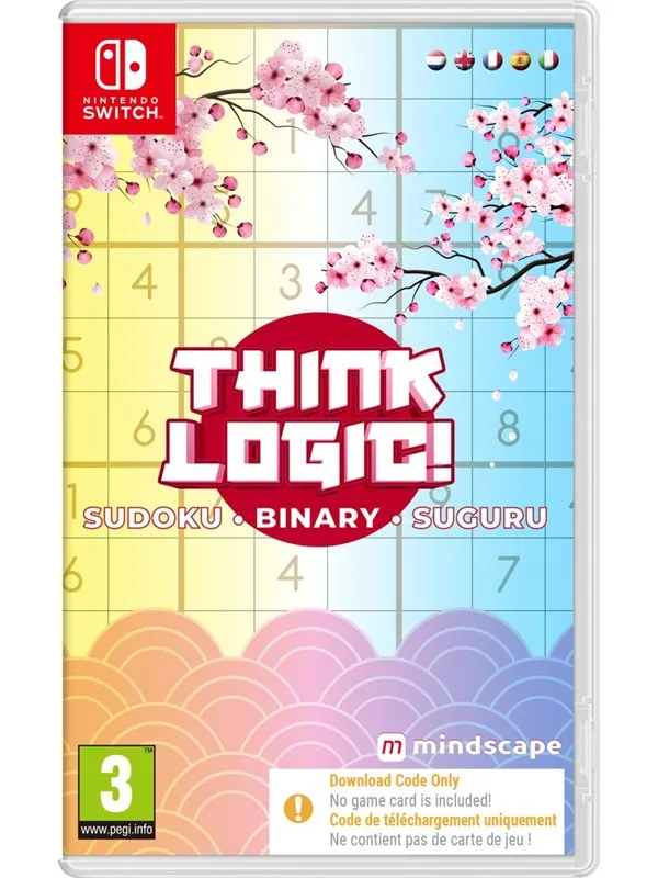 Think Logic! Sudoku - Binary - Suguru (Code in a Box) - Nintendo Switch - Pussel
