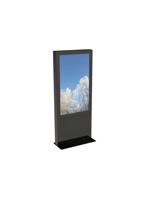 HI-ND Single Totem Touch 55" stand - for LCD display - black - Max - recommended for 55"