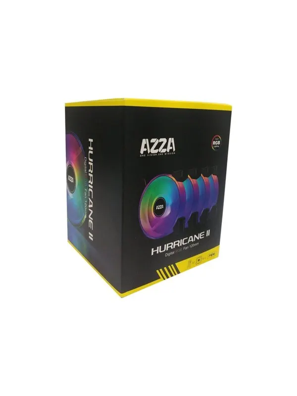 AZZA Hurricane II - case fan - Chassi fläkt - 120mm - Svart