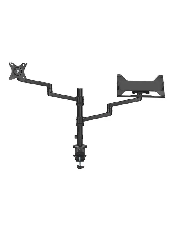 Neomounts DS20-425BL2 mounting kit - full-motion adjustable arm - for LCD display / notebook - black - Max - recommended for 17"-27" (LCD display) / 11.6"-17.3" (notebook)