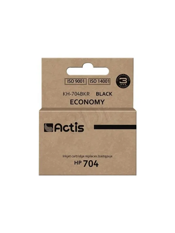 Actis standard KH-704BKR - black - remanufactured - ink cartridge (alternative for: HP 704 HP CN692AE)