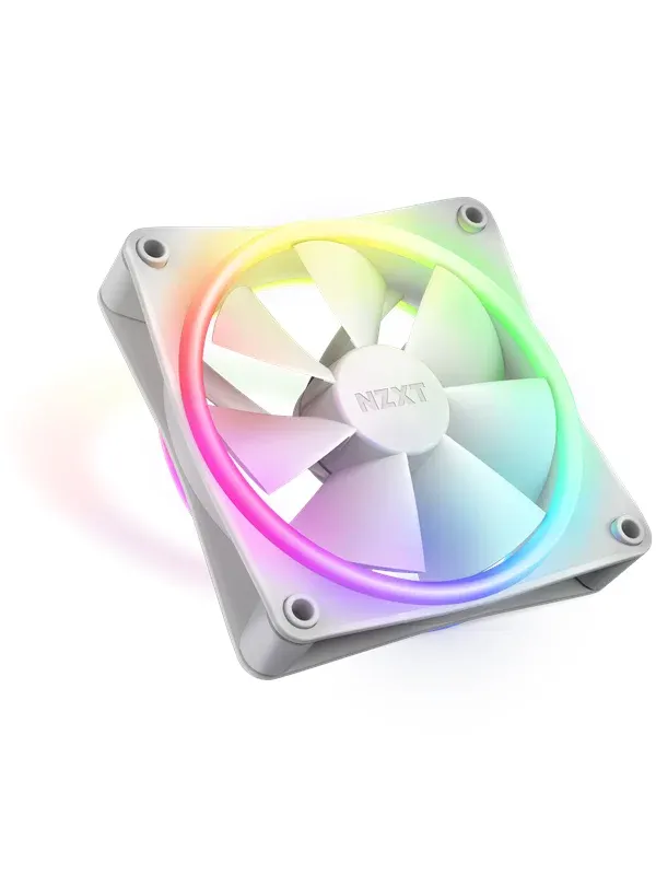 NZXT F120 RGB DUO - White - Chassi fläkt - 120mm - Vit - 29 dBA