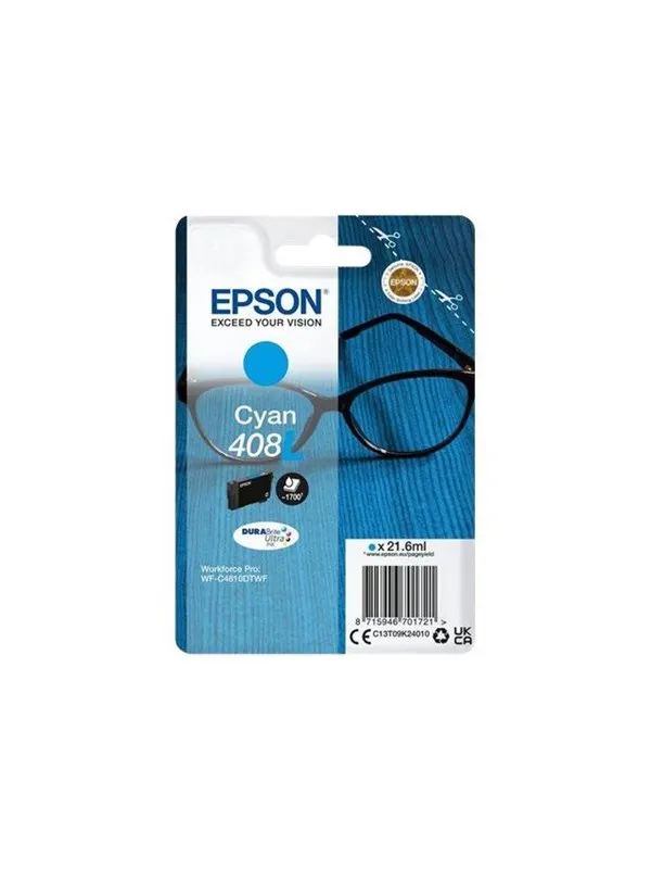Epson 408 - cyan - original - ink cartridge