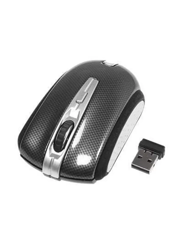 Deltaco MS-461 - Mouse optical 2 buttons wireless USB Black/Grey - Mouse - Optic - 2 knappar - Svart
