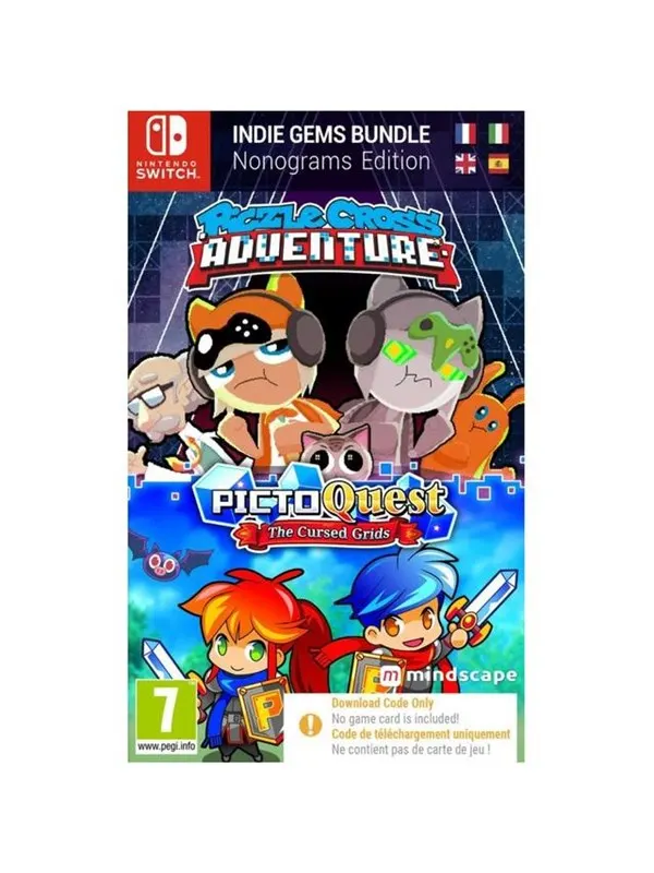 Piczle Cross Adventure & PictoQuest: The Cursed Grids (Code in a Box) - Nintendo Switch - Äventyr