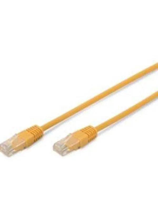 DIGITUS CAT 5e patch cable U/UTP yellow - Gul - 0.5m