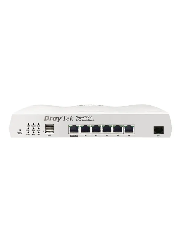 DrayTek Vigor 2866 dual-WAN VPN Router with built-in G.fast modem - Router