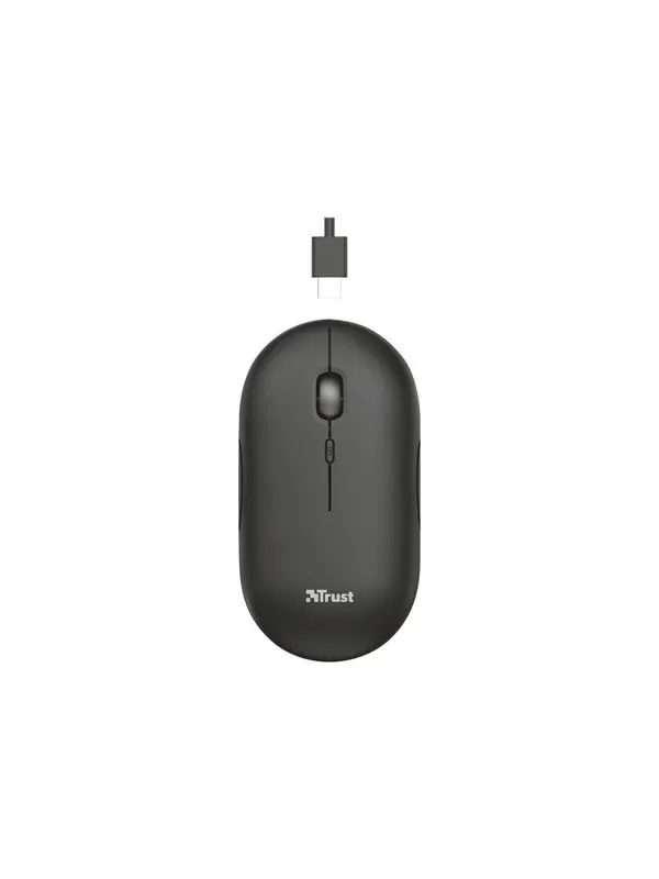 Trust Puck - Mouse - Optic - 4 knappar - Svart