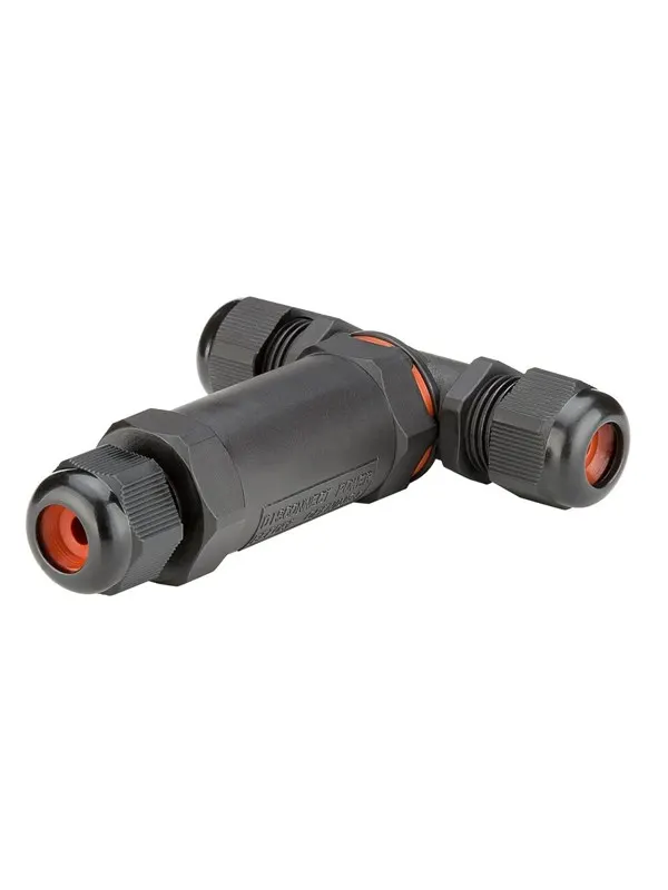 Pro T-piece cable connection IP 68 - Svart