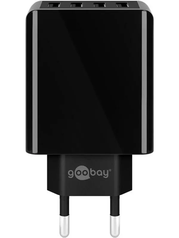 Pro 4-way USB charger (30W) black