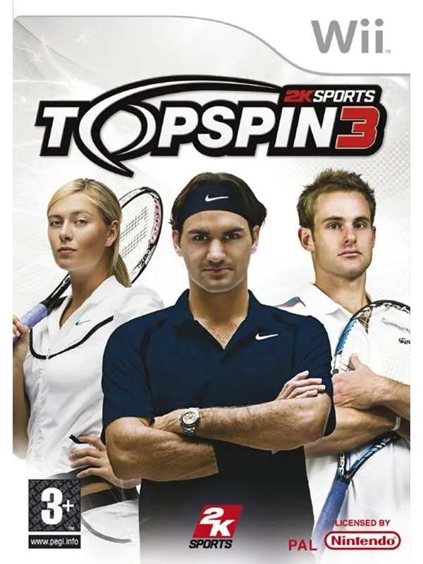 Top Spin 3 (Inc. 2 Racquets) - Nintendo Wii - Sport