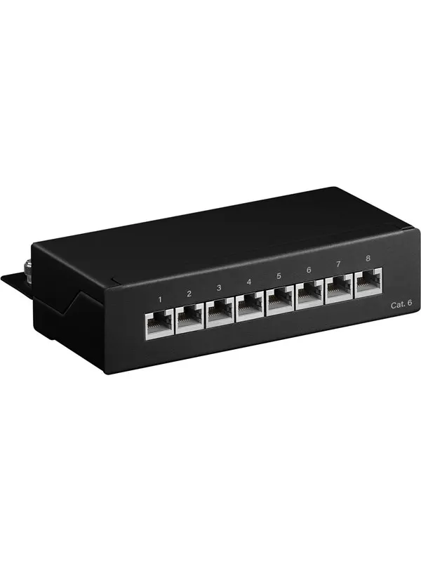 Pro CAT 6 Mini/Desktop Patch Panel 8 Port