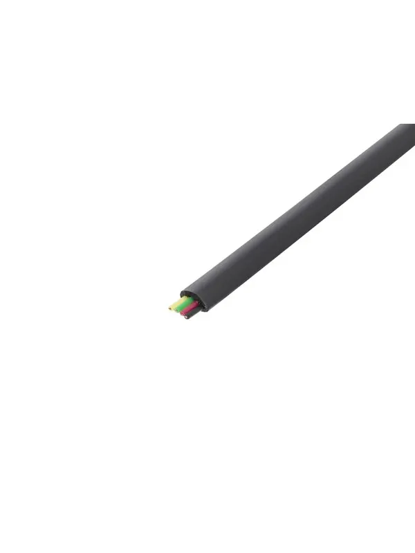 Pro Telephone flat cables 6-core 100 m reel AWG 30. - Svart - 100m
