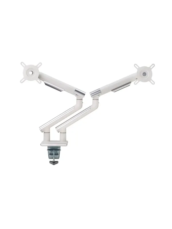 Alterzone Arm Duo dubbla bildskärmsarmar i aluminium, Vit