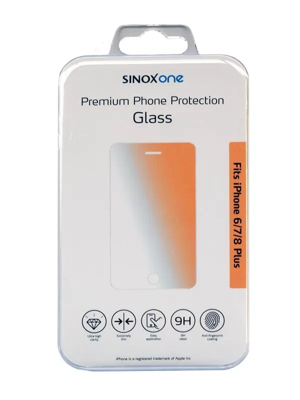 Sinox Protection Glass iPhone 6+/7+/8+