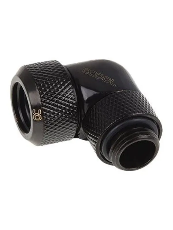 Alphacool Eiszapfen 13 mm HardTube compression fitting 90° rotatable G1/4 - liquid cooling system compression angled fitting