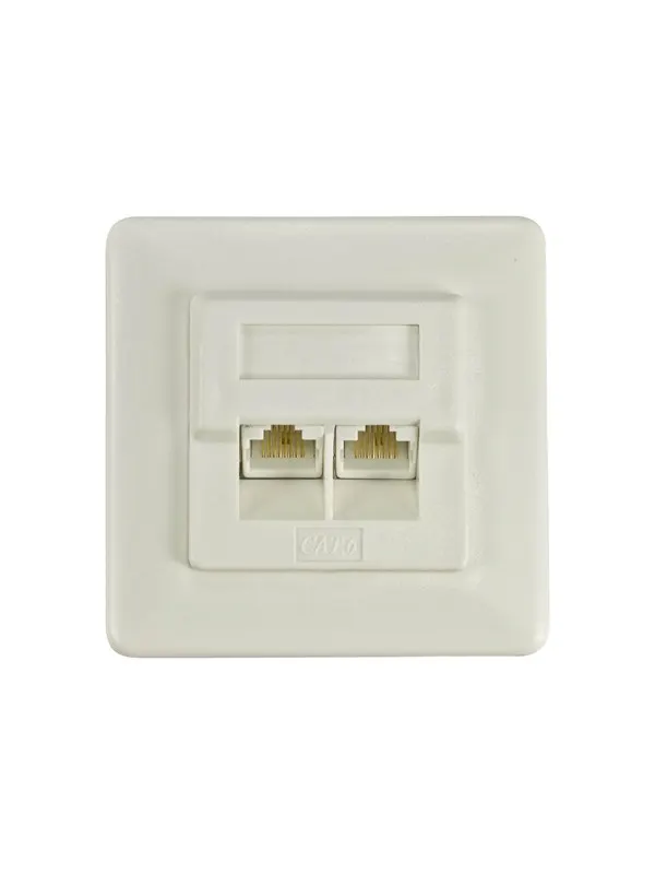 Deltaco Unshielded wall RJ45 plug