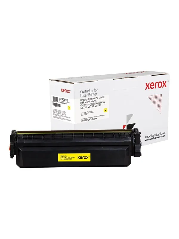 Xerox 006R03702 / Alternative to HP 410X / CF412X Canon CRG-046HY Yellow Toner- High Yield
