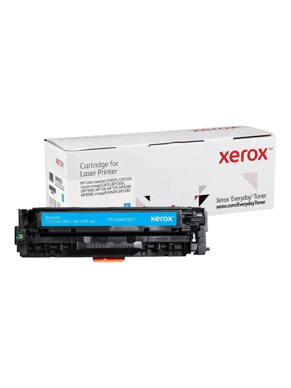 Xerox 006R03822 / Alternative to HP 304A / CC531A Canon CRG-118C / GPR-44C Cyan Toner