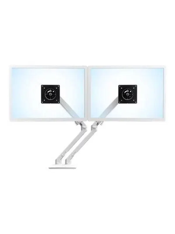 Ergotron MXV Desk Dual Monitor Arm with Under Mount C-Clamp - desk mount