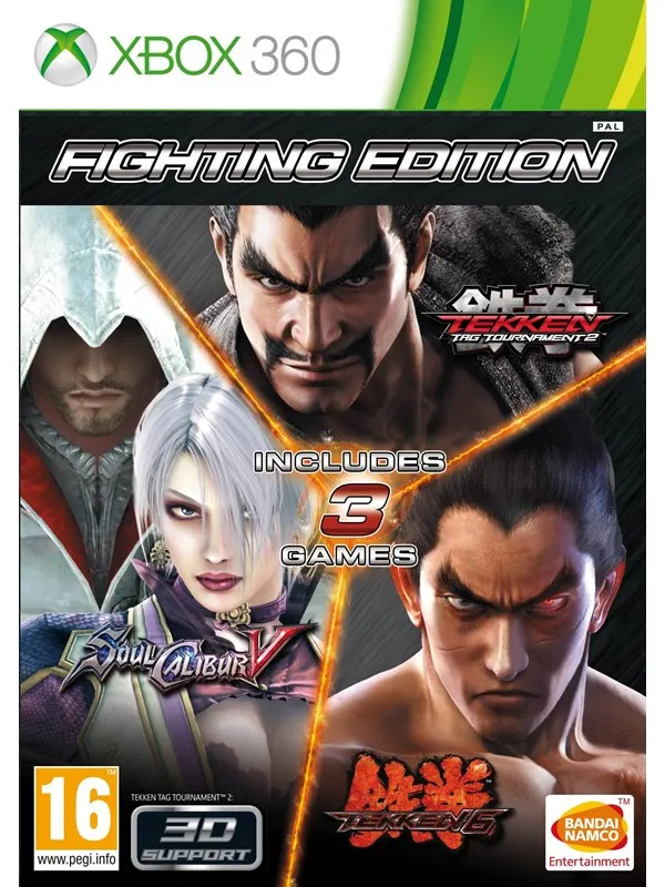Fighting Edition: Tekken Tag 2 Tekken 6 & Soulcalibur V - Microsoft Xbox 360 - Samling