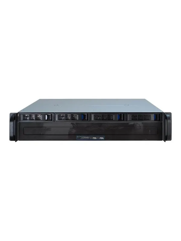 Inter-Tech IPC 2U-2404S - Chassi - Server (Rack) - Svart