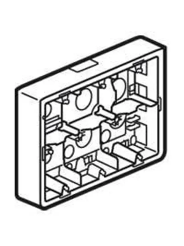 Legrand Surf.box mos.prg.2x6/8m h50mm