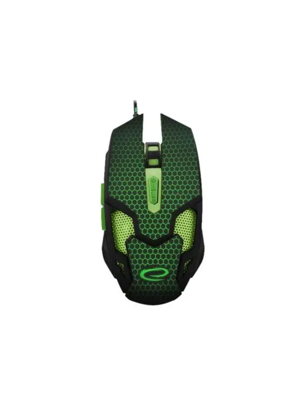 Esperanza MX207 COBRA - mouse - USB - green - Mouse - Optic - 6 knappar - Grön