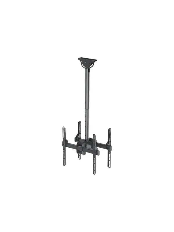 Neomounts NM-C440DBLACK Dual monitor/TV mount ceiling 32-60" - h 56-91 cm - Max 50 kg - recommended for 60"