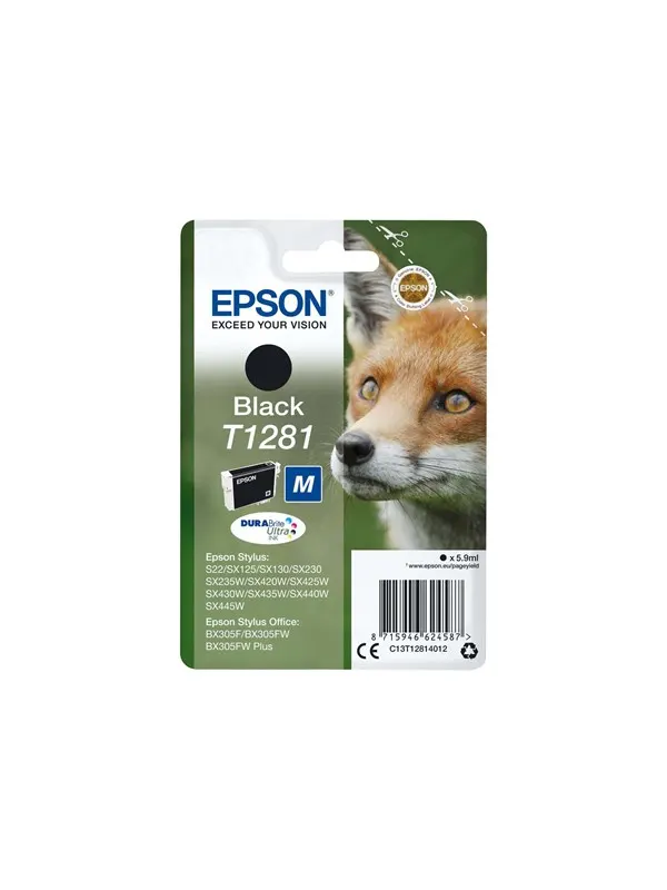 Epson T1281 - størrelse M - sort - original - blækpatron