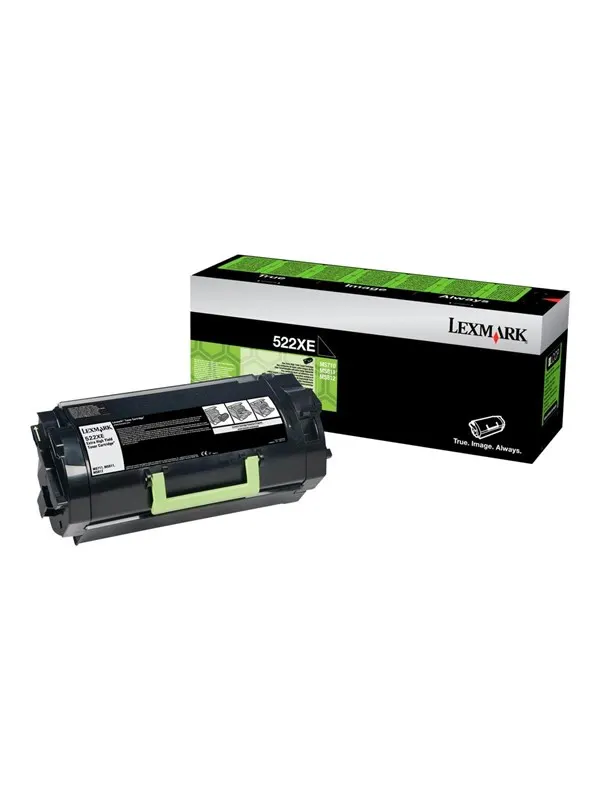 Lexmark 52D2X0E Black Toner - Toner med olja tappar Svart