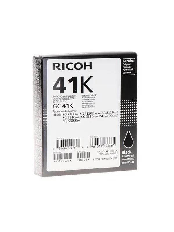 Ricoh Ink Cartridge GC 41K HY - Black - Bläckpatron Svart