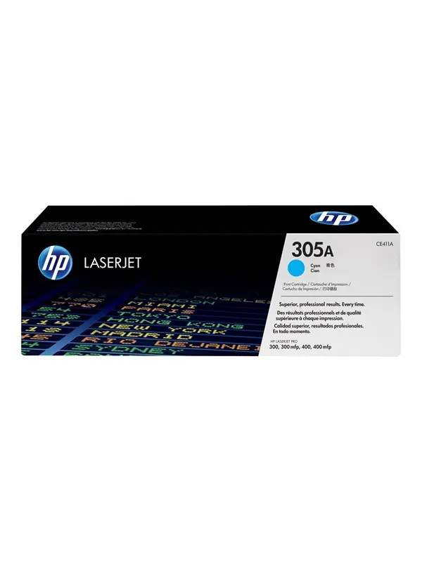 HP 305A / CE411A Cyan Laser Toner - Tonerkassett Blå