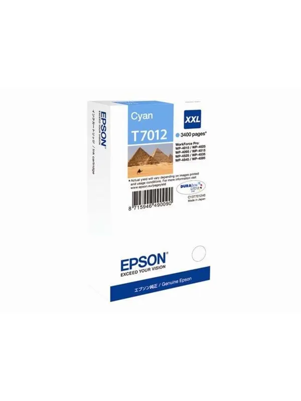 Epson T7012 XXL Ink Cartridge - Bläckpatron Blå