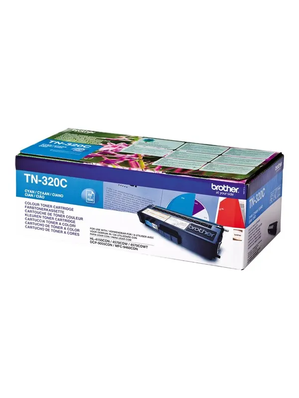 Brother TN320C / TN 320C Cyan Toner - Tonerkassett Blå